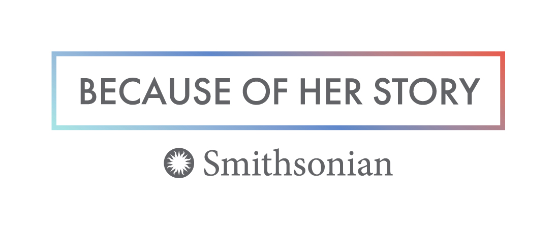 Logo: Because of Her Story, Smithsonian