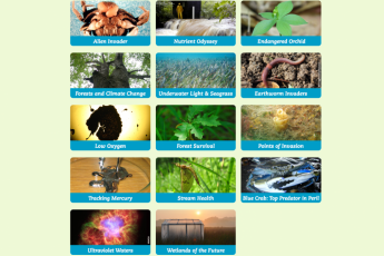 14 thumbnails of various ecosystems on the edge topics arranged in a grid format