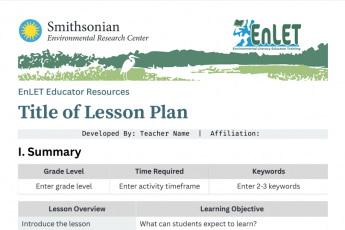 Screenshot of EnLET lesson plan pdf