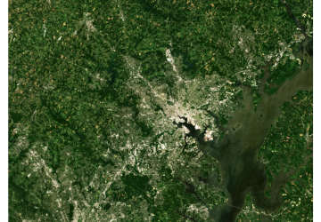 Satellite images of the Chesapeake Bay