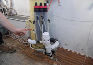 CO2 machine on the boat