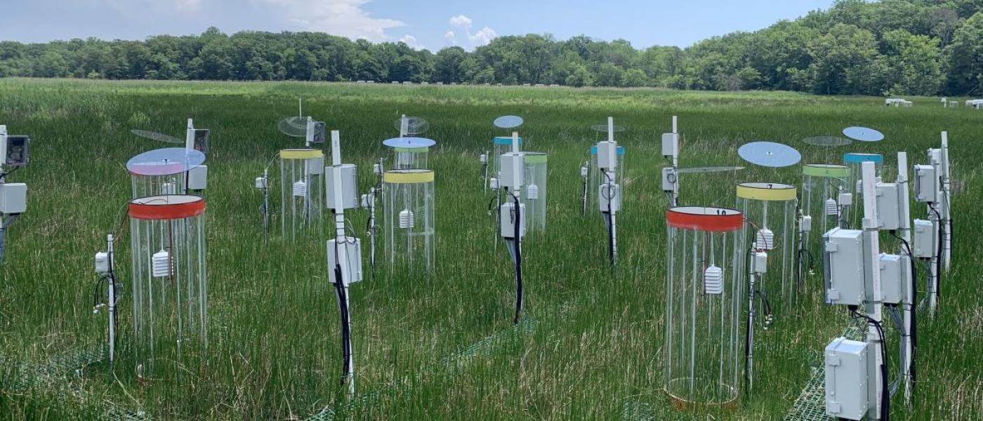 Automatic methane chambers at wetland