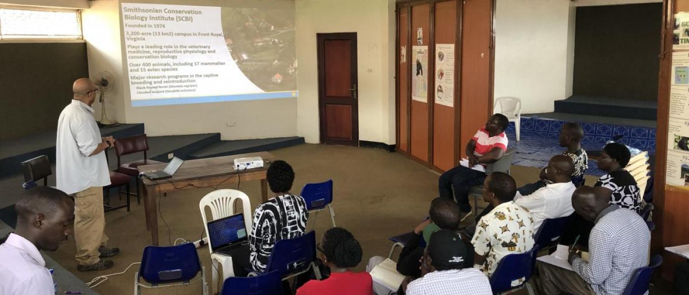 Smithsonian led training in Uganda