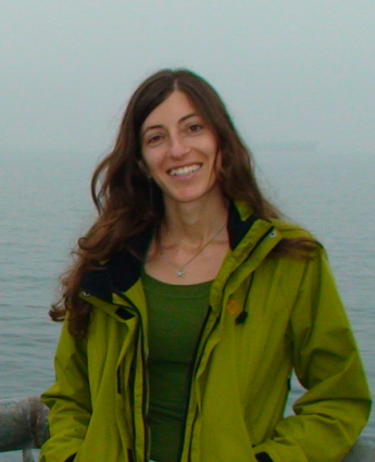 Paula Pappalardo with an ocean background